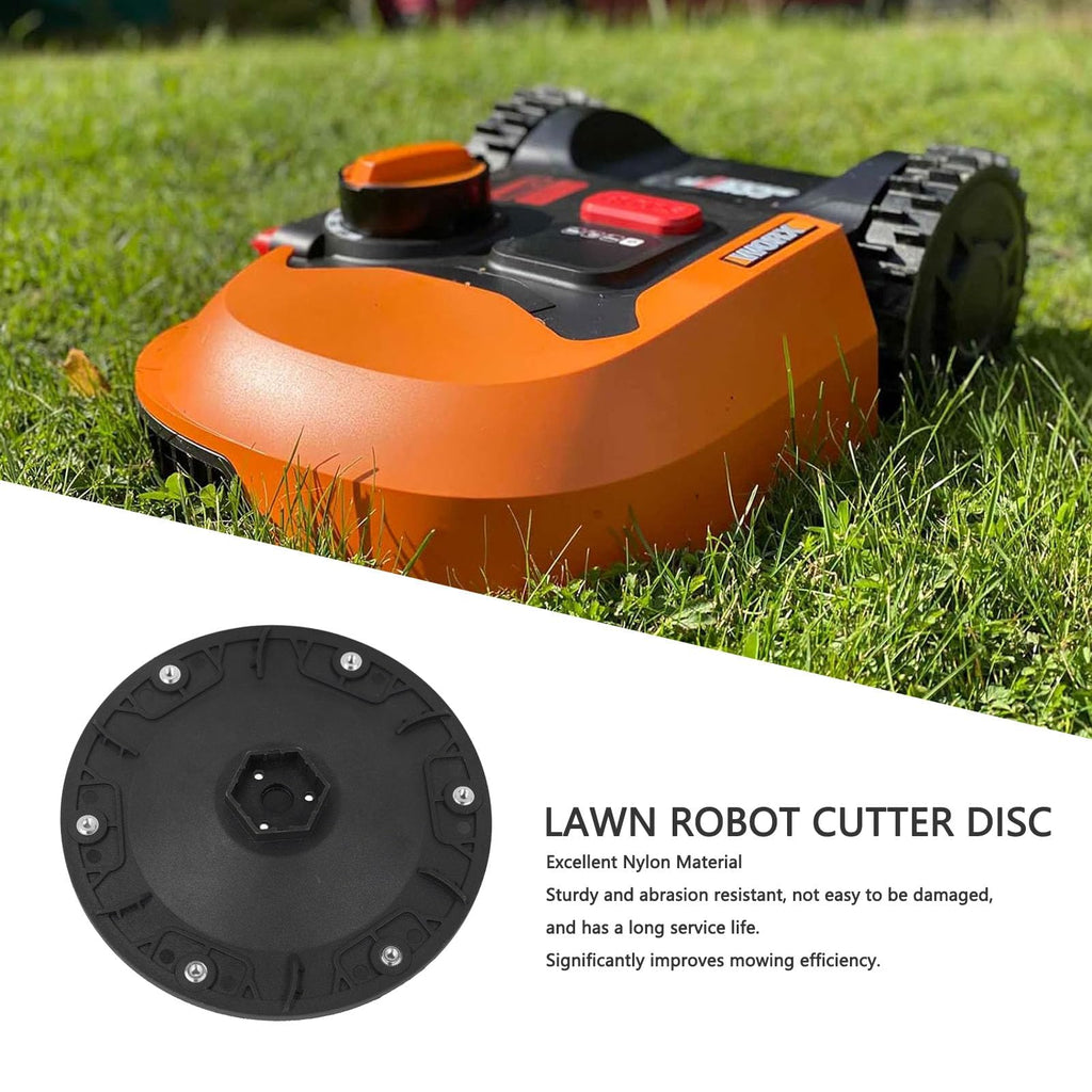 Nylon Robotic Lawn Mower Blade Disc, 170.3mm Diameter Cutter Disc Replacement for Select Robotic Mowers