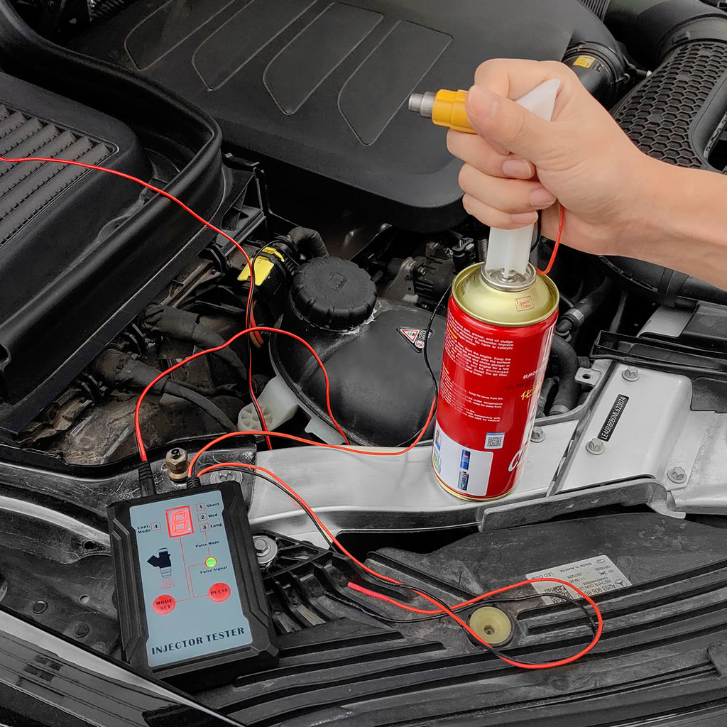 Fuel Injector Tester And Adapter For Diagnosis Cleaning Of Injectors DIY Cleaning Tool Kits Switchable Short-circuit Protection