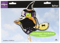 Anagram Happy Halloween Spooky Witch &amp; Cat 35"x32" Foil Balloon
