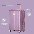 3 piece Luggage Sets,Expandable Hardside Suitcase with Spinner Wheels Luggage for Travel,TSA Approved (20/24/28-Inch,Purple)