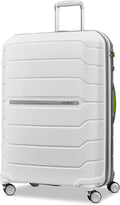 form Hardside Expandable with Double Spinner Wheels, White/Grey, Checked-Large 28-Inch