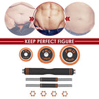 30KG Adjustable Dumbbells Fitness Barbell With OranRubber Ring