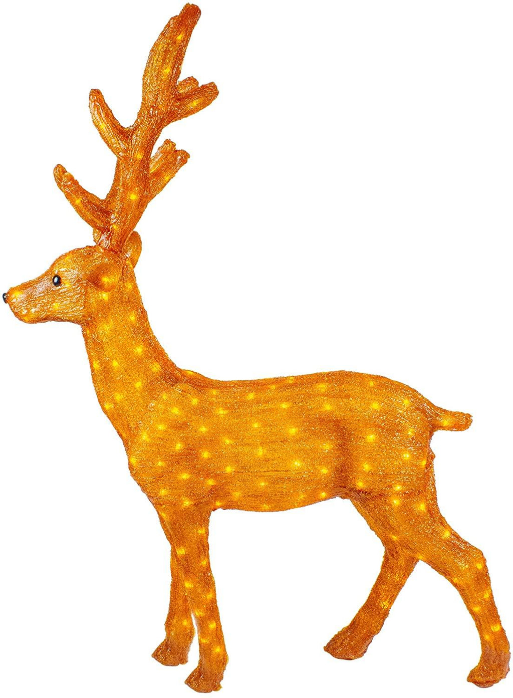 Northlight 46" Lighted Commercial Grade Acrylic Standing Reindeer Christmas Display Decoration
