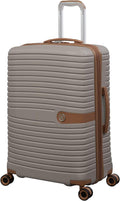 Encompass 27" Hardside Checked 8 Wheel Expandable Spinner, Sandy Skin