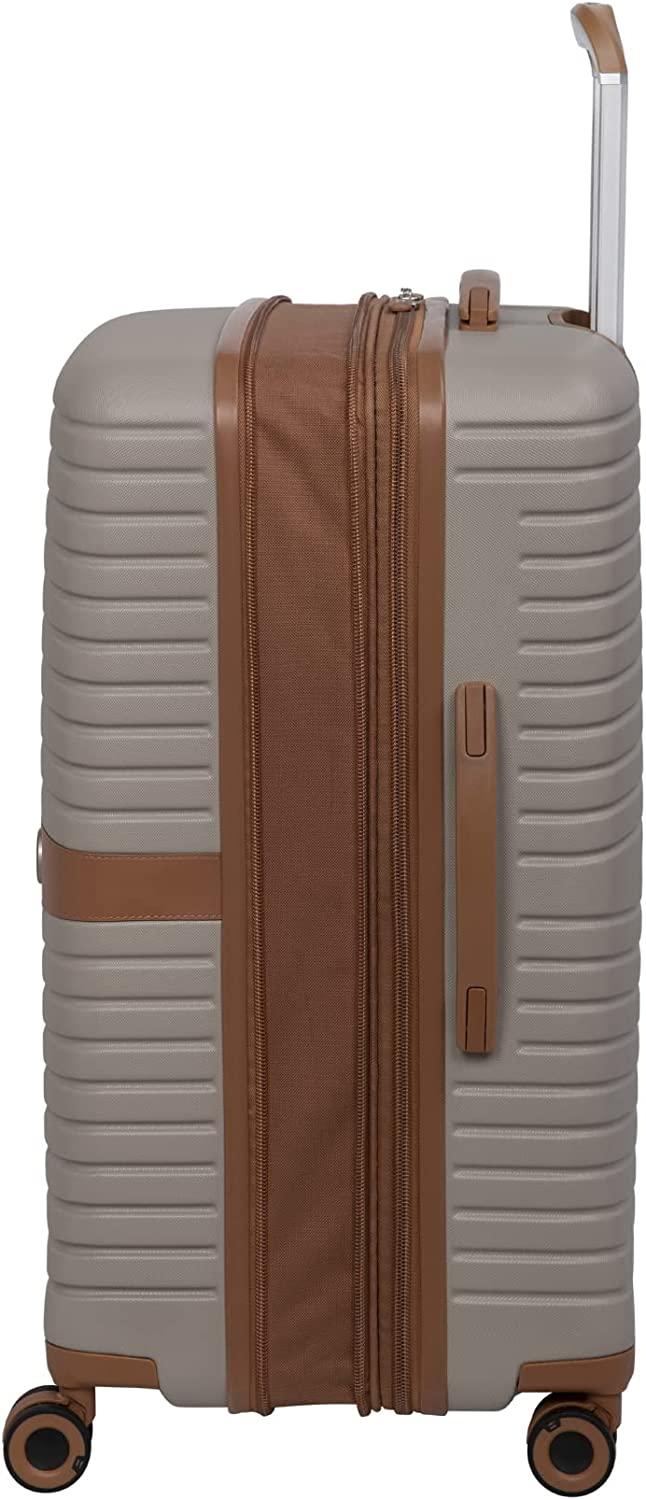 Encompass 27" Hardside Checked 8 Wheel Expandable Spinner, Sandy Skin