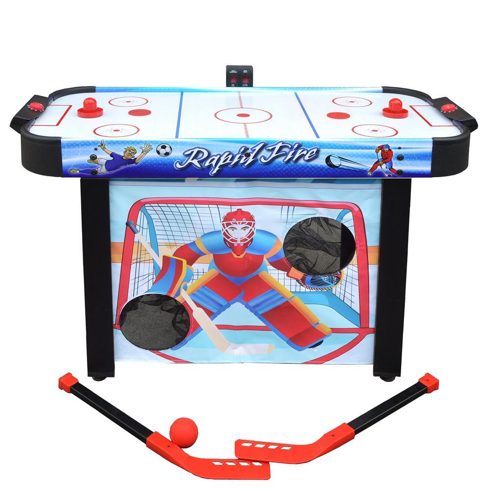 Rapid Fire 42 in. 3-in-1 Air Hockey Multi-Game Table