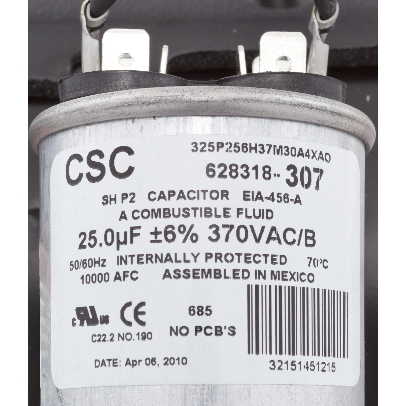 A. O. Smith Motor, Century, 1.0hp, 115v/230v, 1-Spd, 56Jfr, C-Face Thd