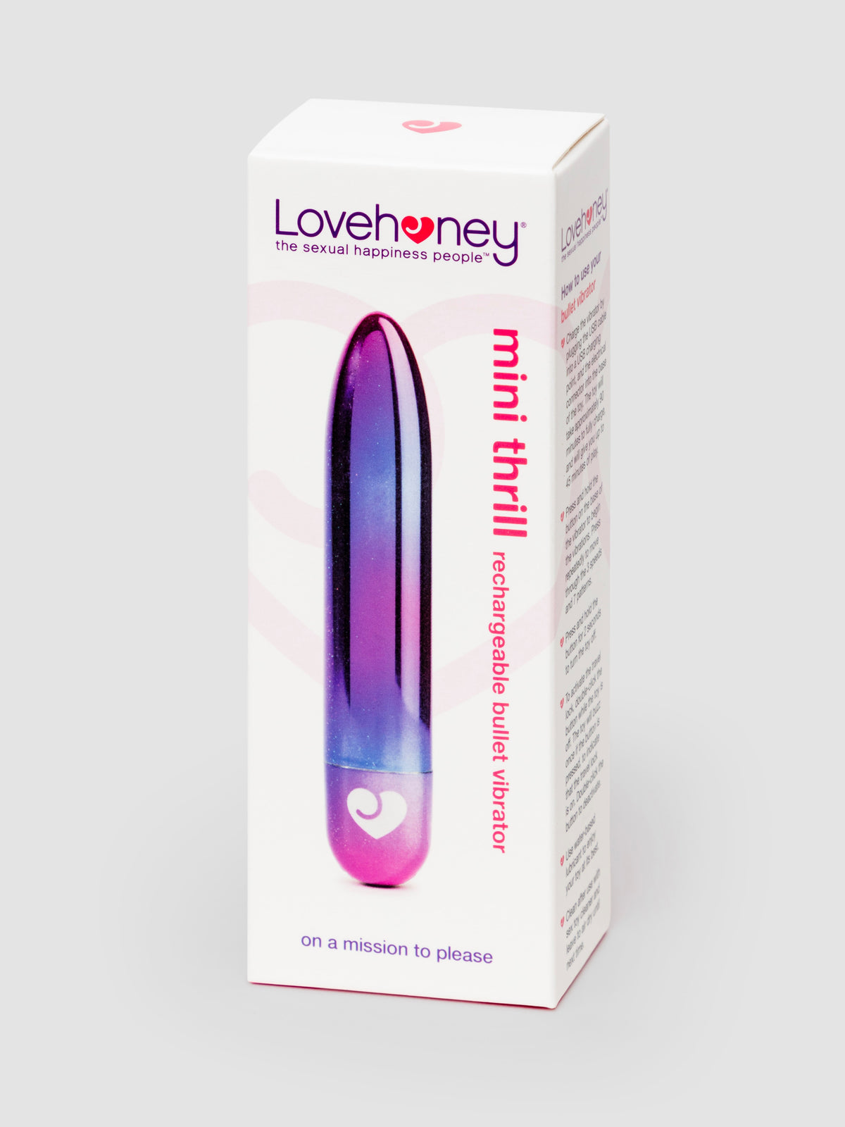 Lovehoney Mini Thrill Galaxy Bullet Vibrator, Pink