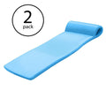 TRC Recreation Sunsation 70" Foam Raft Lounger Pool Float, Bahama Blue (2 Pack)
