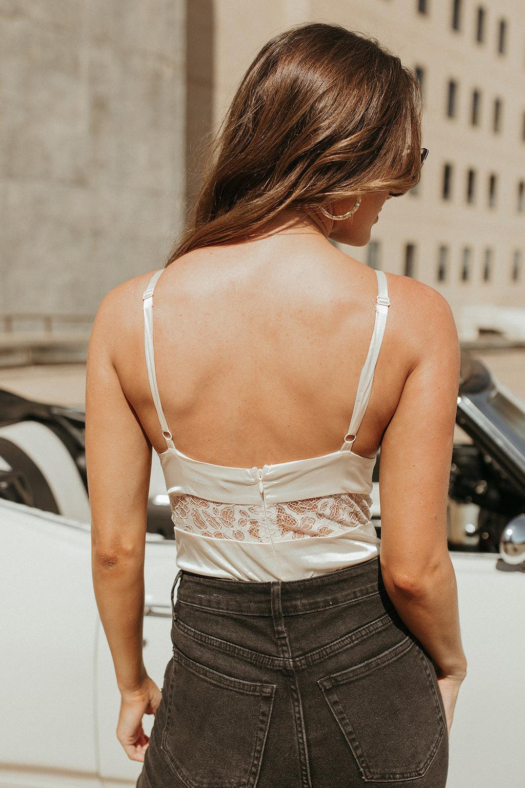 ivory lace bodysuit