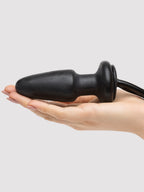 Lovehoney Vibrating Inflatable Butt Plug 4.5 Inch, Black
