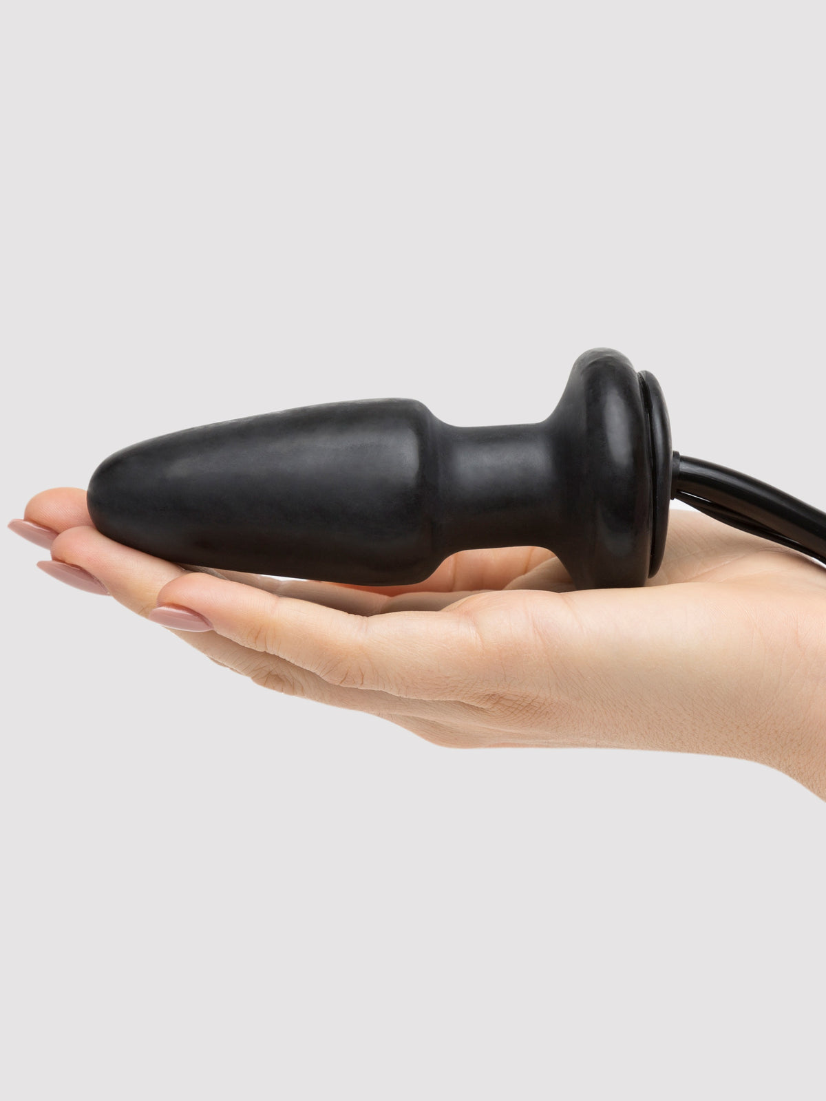 Lovehoney Vibrating Inflatable Butt Plug 4.5 Inch, Black