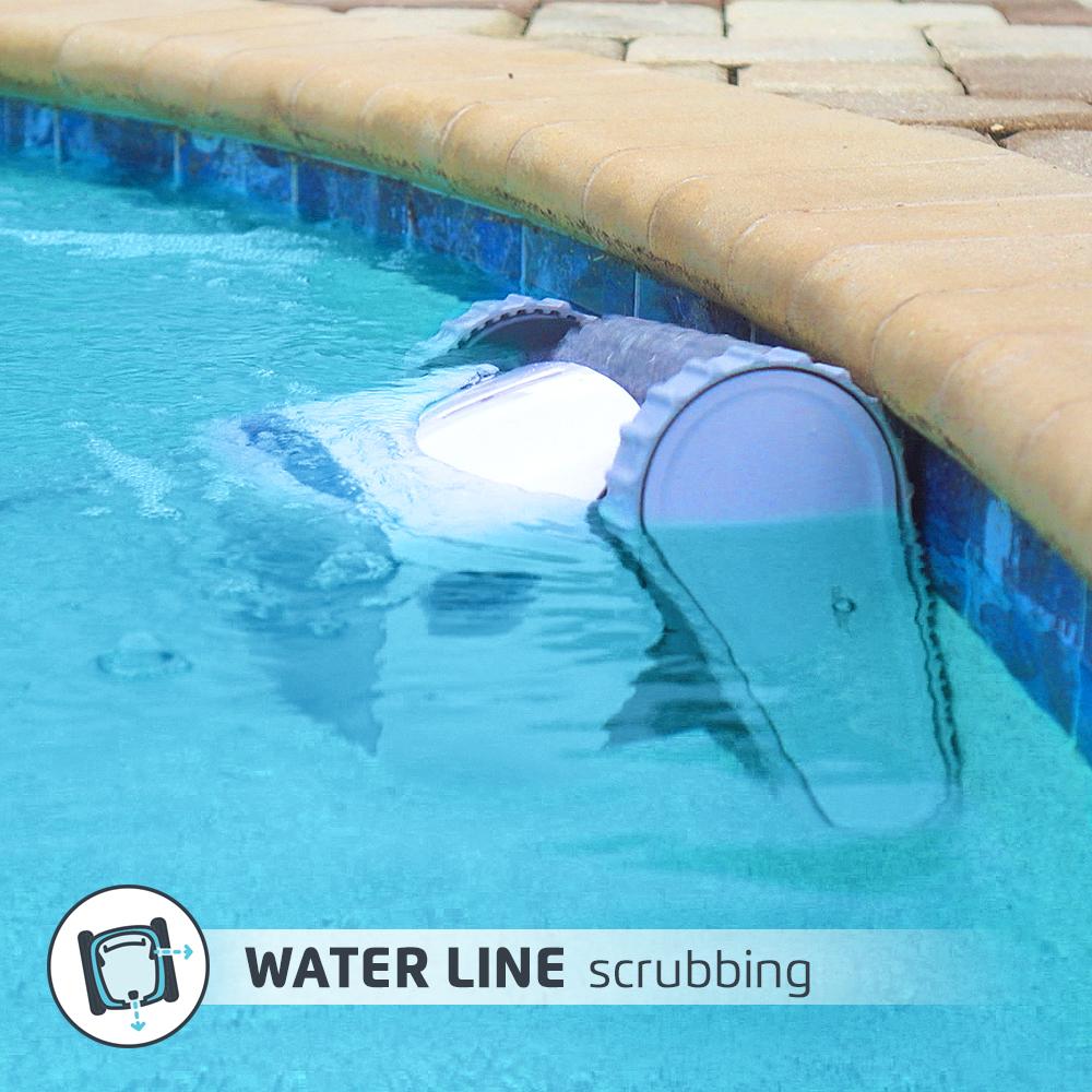 dolphin proteus dx4 robotic pool [vacuum] cleaner - ideal for in ground swimming pools up to 50 feet - powerful suction to pick up small debris - extra large easy to clean top load filter basket