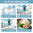 Ice Cream Maker & Shaved Ice Attachment for Kitchen aid Mixer,  Accessories Set Includes Shaved Ice Machine with 8 Ice Molds and Ice Cream Gelato Maker for 4.5 Qt & Larger Stand Mixers