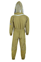 beeprogear ultra ventilated suit fencing veil brown | bee keeping suit with round veil hat| unisex polycotton beekeeper suit | 3 layer protective suit (x-large)