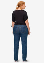 straight stretch jeans