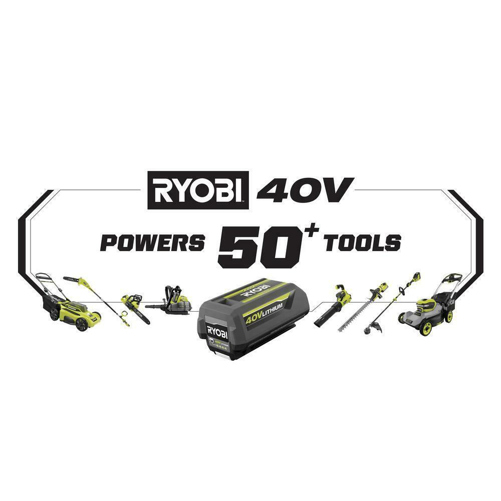RYOBI Push Lawn Mower 40V Brushless 20 in Adjustable Walk Behind (Tool Only)