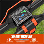 21" 60V Electric Push Lawn Mower, Cordless Push Mower with 6.0Ah Battery &amp; Charger, 7-Height Adjustment, LED Light (Note: Battery &amp; Mower Shipped Separately)
