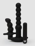 Lovehoney Booty Wonderland Vibrating Anal Beads Set , Black