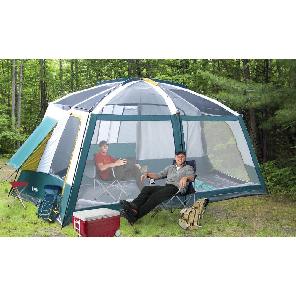 GigaTent Wildcat Mt. 12 in. x 15 ft. 3 Rooms 8 - 10 Person Dome Tent