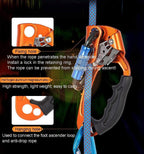 Skadler Hand Rope Climber,Climbing Hand Ascender Outdoor Mountaineering Climbing Rappelling Equip Hand Ascender for 8-12MM Rope Right Hand Ascender