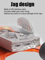 Skadler Hand Rope Climber,Climbing Hand Ascender Outdoor Mountaineering Climbing Rappelling Equip Hand Ascender for 8-12MM Rope Right Hand Ascender