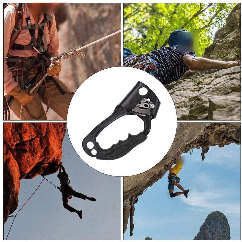 Skadler Hand Rope Climber,Climbing Hand Ascender Outdoor Mountaineering Climbing Rappelling Equip Hand Ascender for 8-12MM Rope Right Hand Ascender