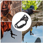 Skadler Hand Rope Climber,Climbing Hand Ascender Outdoor Mountaineering Climbing Rappelling Equip Hand Ascender for 8-12MM Rope Right Hand Ascender