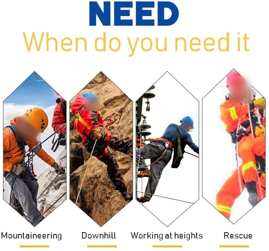 Skadler Hand Ascender,Climbing Handle Ascender,Climbing Gear Ascender and Rappelling Descender Belay Devices for 8-13mm Rope for Rescue