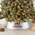 40.5 in. D Christmas Galvanized Metal Truck Tree Collar (KD)