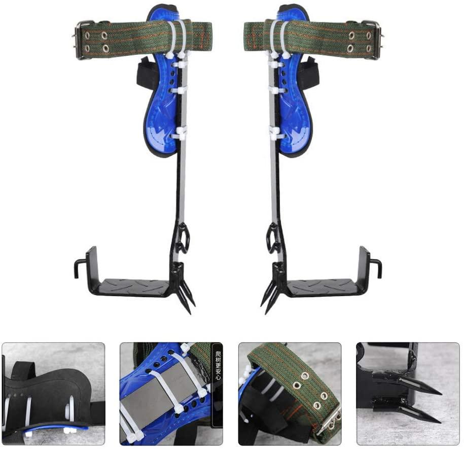 PRETYZOOM 1 Set Tree Climbing Gear Safety Harness Belt Rope Spike Shoes Tree Climbing Aid