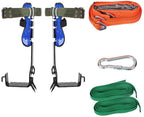 PRETYZOOM 1 Set Tree Climbing Gear Safety Harness Belt Rope Spike Shoes Tree Climbing Aid