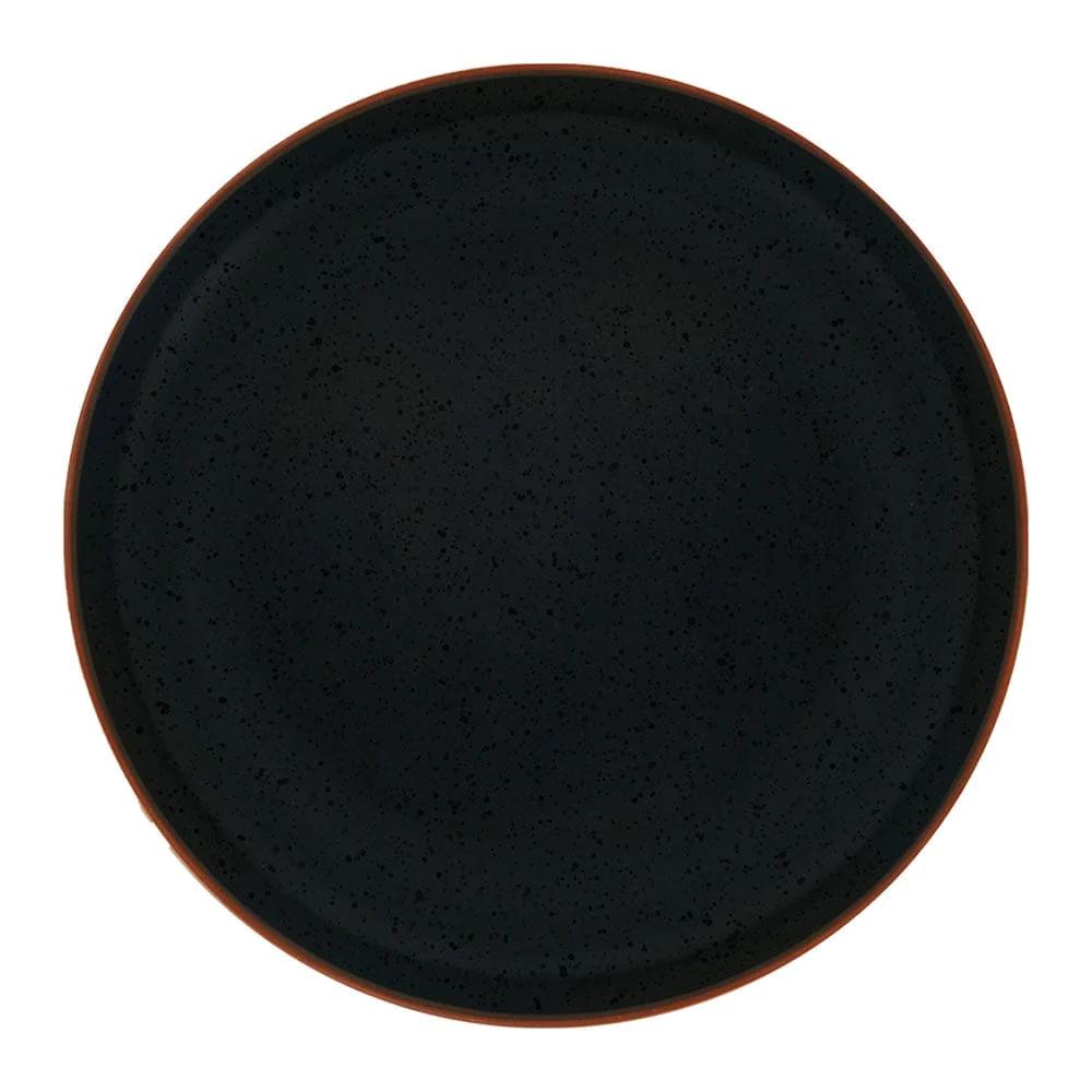 Hunter Black 16 Piece Dinnerware Set, Service for 4