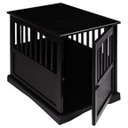 Wooden Furniture Pet Crate, Color Black (Large, Black) by Casual Home