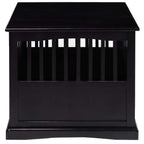 Wooden Furniture Pet Crate, Color Black (Large, Black) by Casual Home