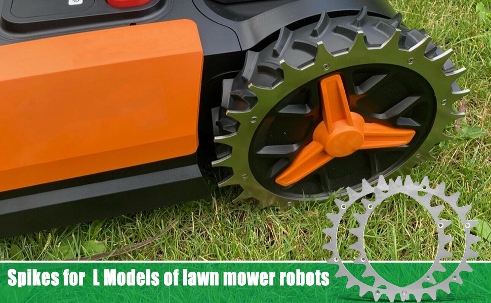 2 Pcs  Steel Robotic Lawnmower Spikes with Screws for Traction Enhancer for Landroid L Model Robotic Lawnmowers Robotic Lawnmowers Wheel Spikes for Accessory Off-Wheel Wheels