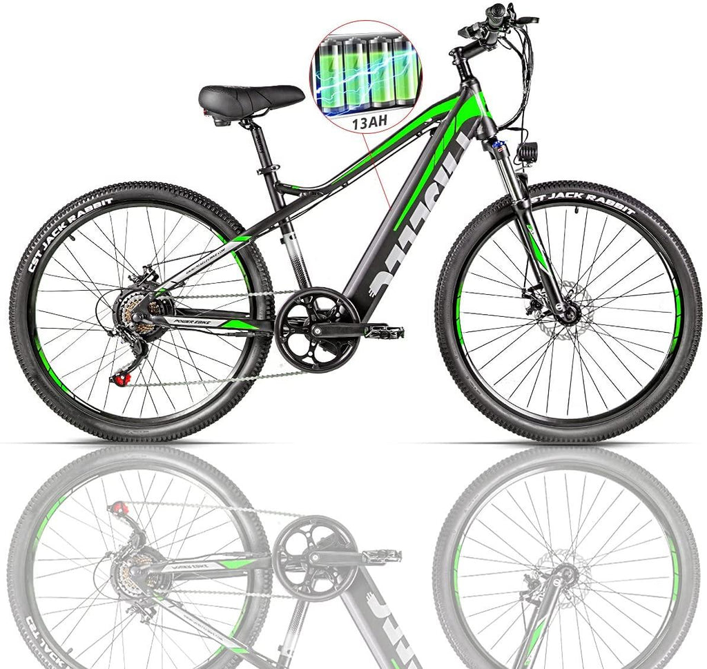 Electric Mountain Bikes for Adults 27.5'' Electric Bike 48v 500 w MTB Ebike with 13ah Hidden Removable Lithium Battery Moped Bicycle Professional 7 Speed Gears
