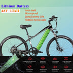 Electric Mountain Bikes for Adults 27.5'' Electric Bike 48v 500 w MTB Ebike with 13ah Hidden Removable Lithium Battery Moped Bicycle Professional 7 Speed Gears