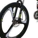 LZBIKE Bicycle G6-26 26-inch Bike Mountain Bike 26" 21-Speed Shift Left 3 Right 7 Cycle Folding Mountain Bike Frame Shock Absorption Mountain Bike 3 Spoke Wheels Bicycle