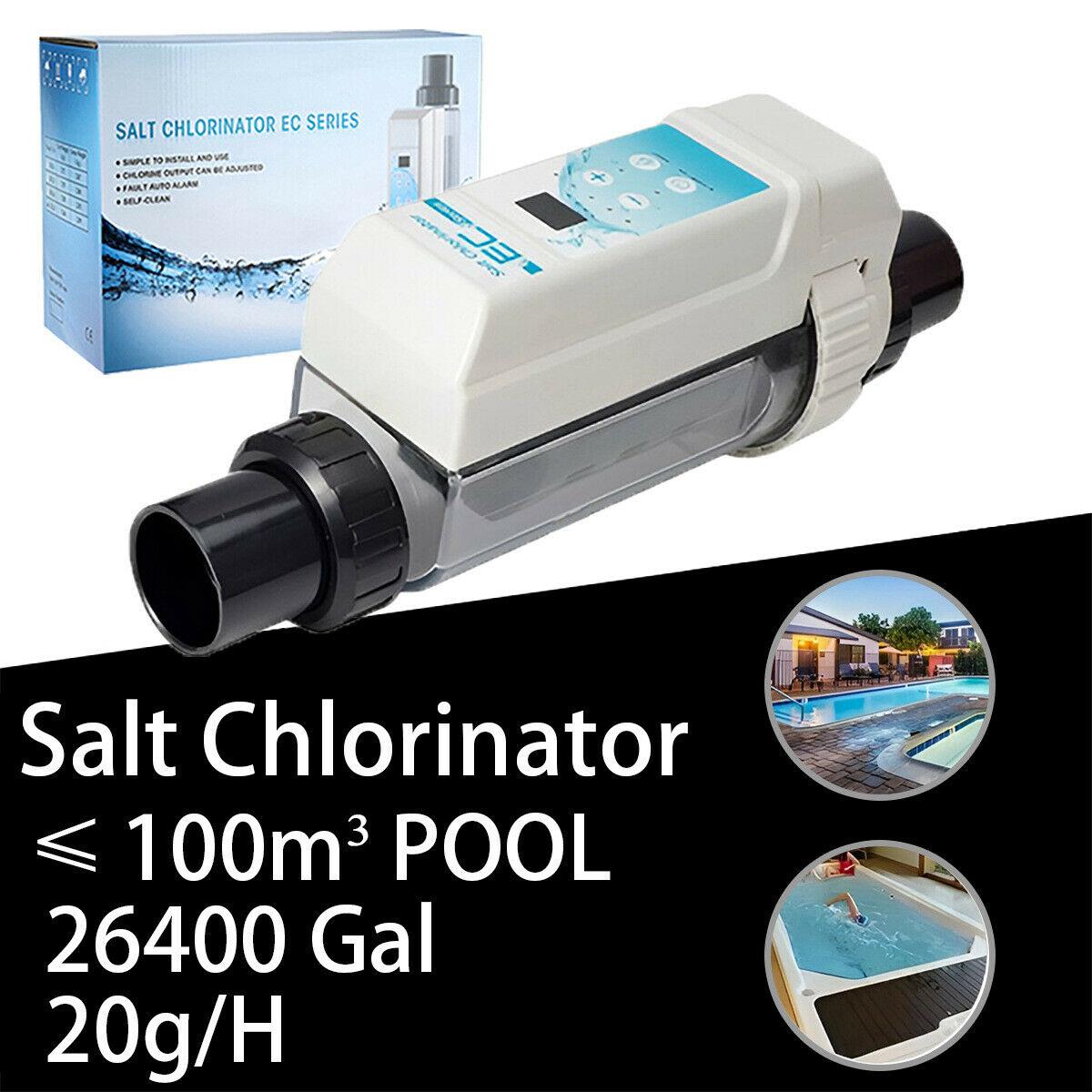 salt chlorine generator ec20 above ground pool salt water system for 26000 gal