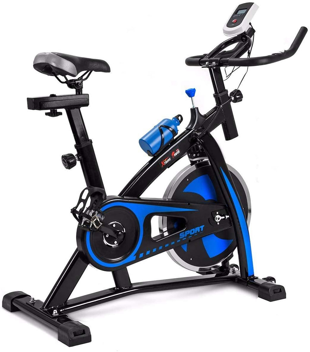 Cycling Bicycle LED Stationary Exercise Bike 22lbs Flywheel Trainer Fitness Bicycle Indoor Bike Workout