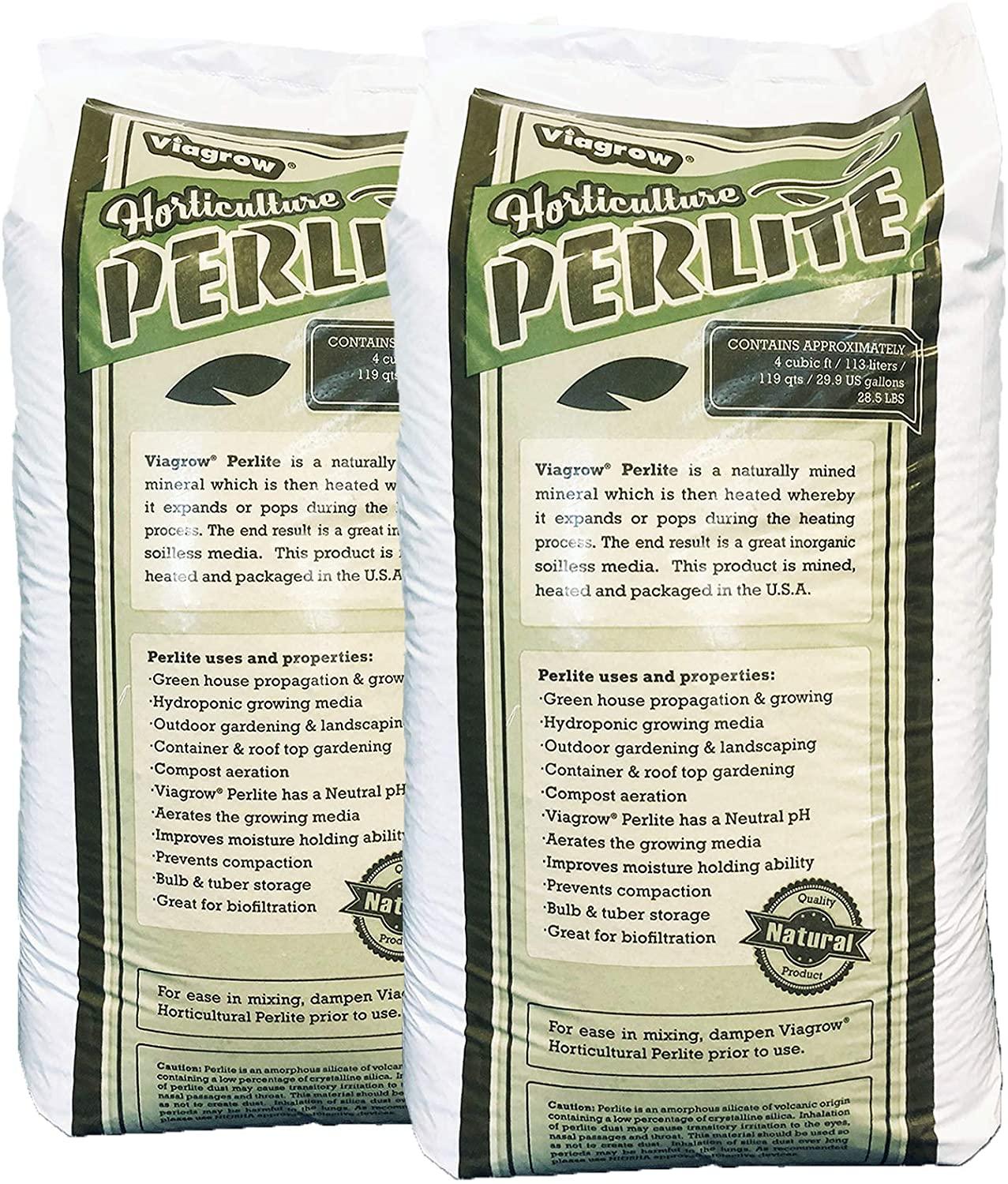 viagrow vper4-2 4 cu. ft. perlite (2 pack), 2-pack, white