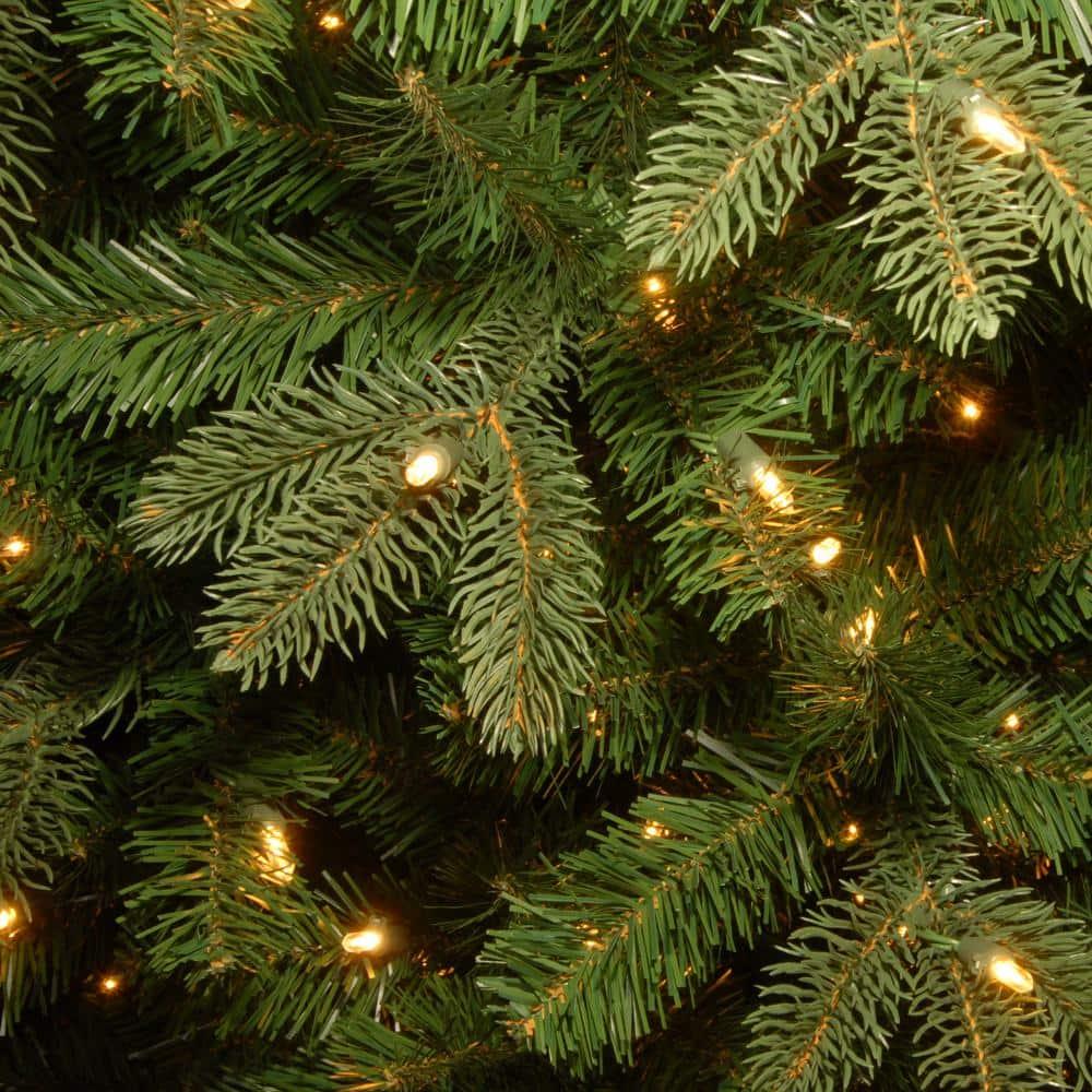 6-1/2 ft. Feel Real Prescott Pencil Slim Hinged Tree with 300 Clear Lights