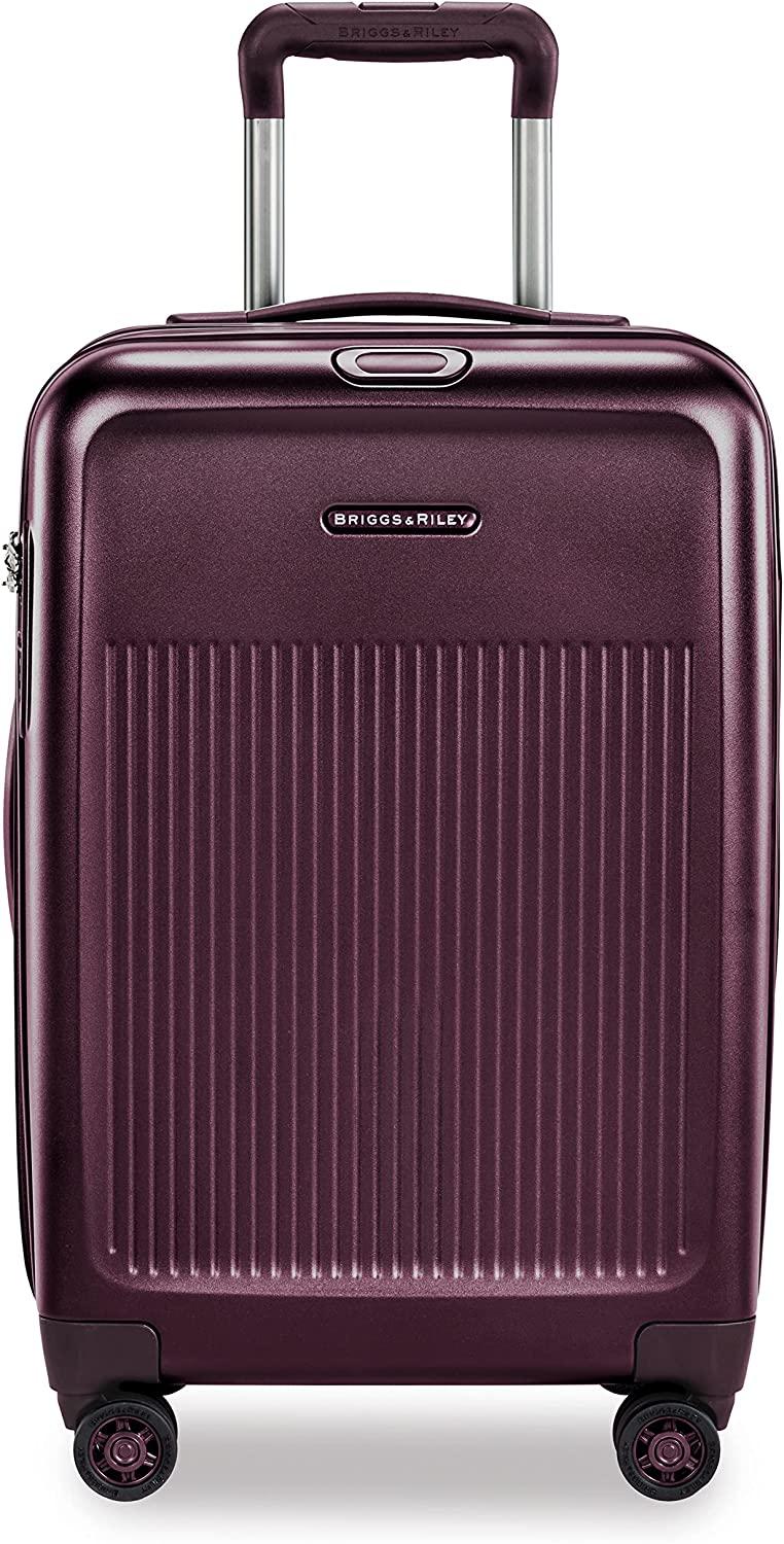 Sympatico Hardside Domestic Spinner Luggage, Plum, 22-Inch Carry-On