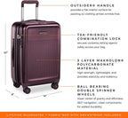 Sympatico Hardside Domestic Spinner Luggage, Plum, 22-Inch Carry-On