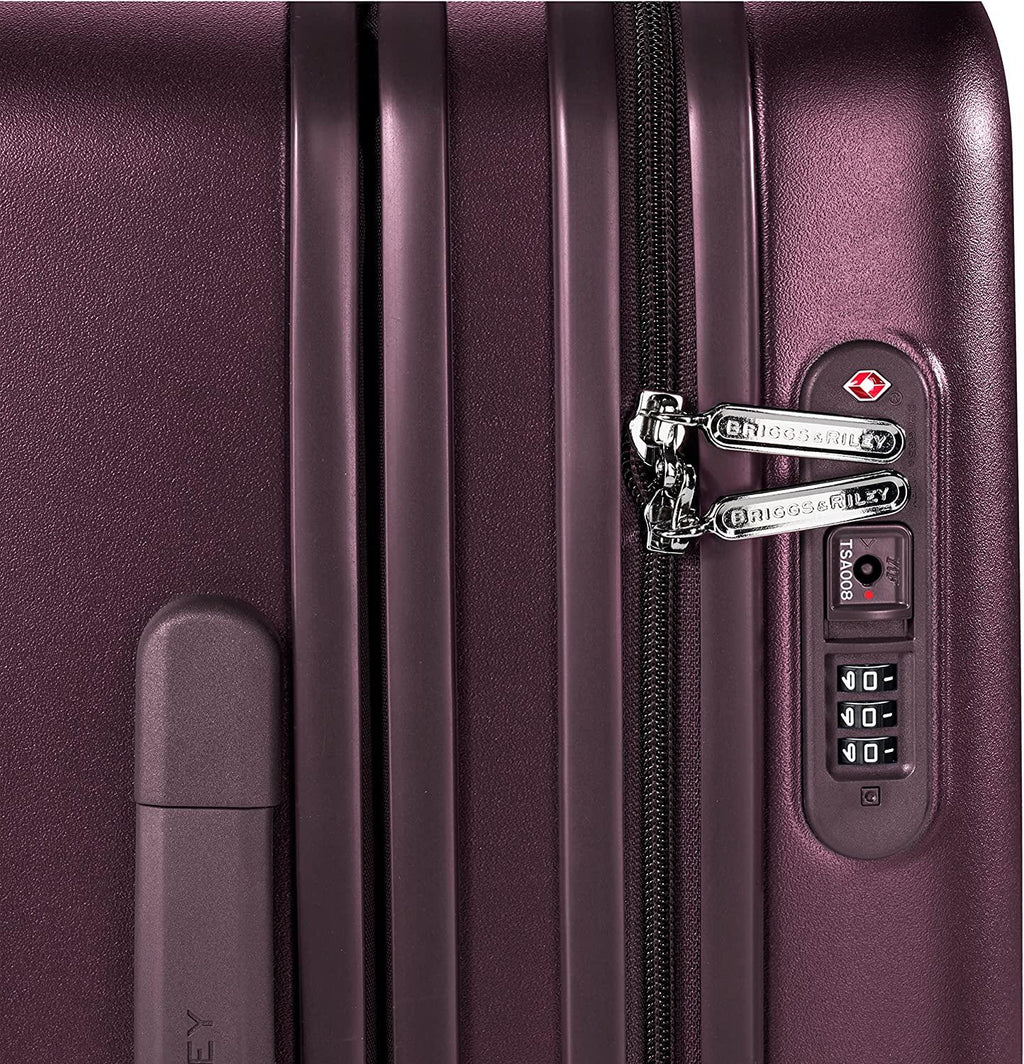 Sympatico Hardside Domestic Spinner Luggage, Plum, 22-Inch Carry-On