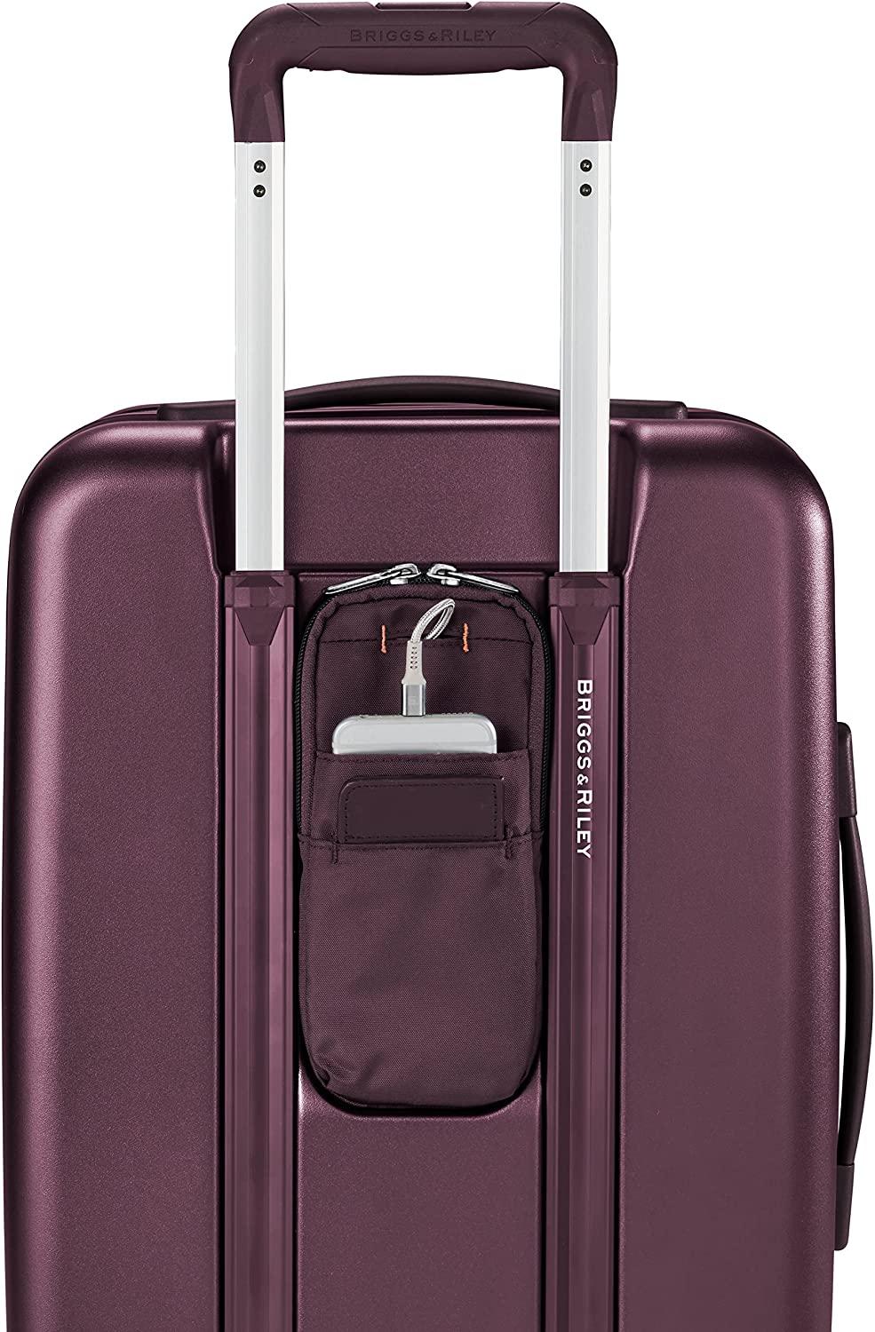 Sympatico Hardside Domestic Spinner Luggage, Plum, 22-Inch Carry-On