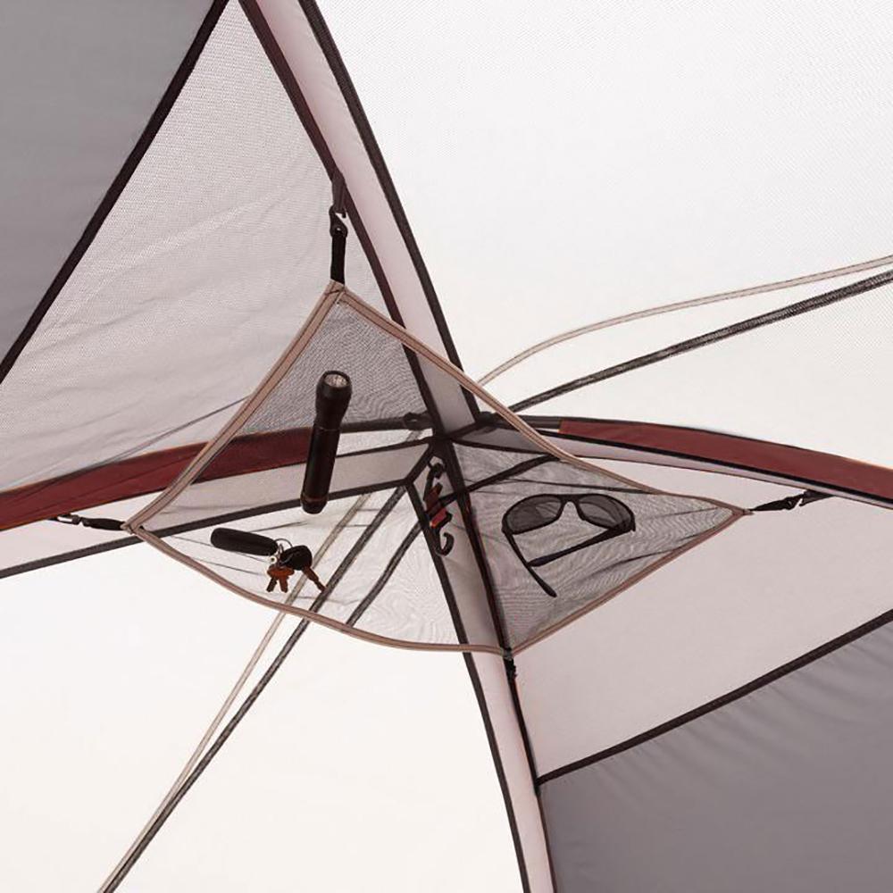 16 ft. L x 9 ft. W x 6 ft. H Extended Dome Tent 9-Person Camping Tent with Air Vents in Red