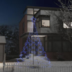 Christmas Tree with Metal Post 500 LEDs Multi Colors 118.1"/196.9"