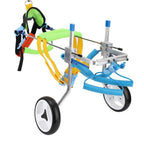 Dog Wheelchair Adjustable Pet Wheelchair Two Wheels Dog Cat Cart Easy Assemble Disabled Pets Wheelchair for Hind Legs Rehabilitation